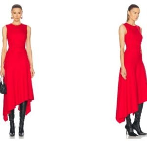 AKNVAS Remi Dress in Red