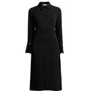 Patrizia Pepe Woman Midi dress Black Size 2 Viscose