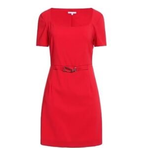 Patrizia Pepe Woman Mini dress Red Size 6 Polyester, Elastane